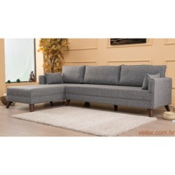 Kutna garnitura, Sivo, Bella Corner Sofa Left 1