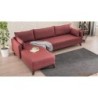 Kutna garnitura, Bordo crvena, Bella Corner Sofa Left 1 - Claret Red