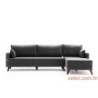 Kutna garnitura, Antracit, Bella Corner Sofa Right - Anthracite