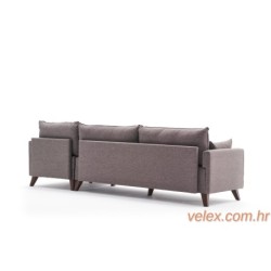 Kutna garnitura, Smeđa, Bella Corner Sofa Right - Brown