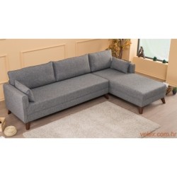 Kutna garnitura, Sivo, Bella Corner Sofa Right 1