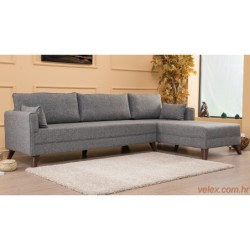 Kutna garnitura, Sivo, Bella Corner Sofa Right 1