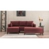 Kutna garnitura na razvlačenje, Bordo crvena, Bella Corner Sofa Left 2 - Claret Red