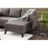 Kutna garnitura na razvlačenje, Smeđa, Bella Mini Corner Sofa Right - Brown