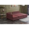 Kutna garnitura na razvlačenje, Bordo crvena, Fly Corner Sofa Bed Left - Claret Red