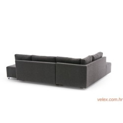 Kutna garnitura na razvlačenje, Antracit, Manama Corner Sofa Bed Left - Anthracite