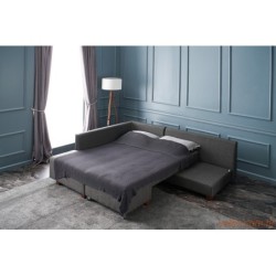 Kutna garnitura na razvlačenje, Antracit, Manama Corner Sofa Bed Left - Anthracite