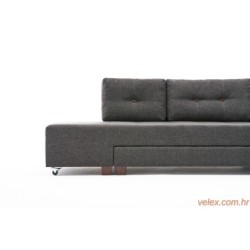 Kutna garnitura na razvlačenje, Antracit, Manama Corner Sofa Bed Left - Anthracite