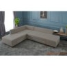 Kutna garnitura na razvlačenje, Krem, Manama Corner Sofa Bed Left - Cream