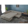 Kutna garnitura na razvlačenje, Krem, Manama Corner Sofa Bed Left - Cream