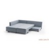 Kutna garnitura na razvlačenje, Svijetlo plava, Manama Corner Sofa Bed Left - Light Blue