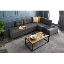 Kutna garnitura na razvlačenje, Antracit, Manama Corner Sofa Bed Right - Anthracite