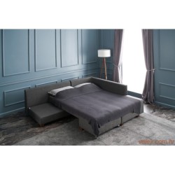 Kutna garnitura na razvlačenje, Antracit, Manama Corner Sofa Bed Right - Anthracite