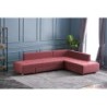 Kutna garnitura na razvlačenje, Bordo crvena, Manama Corner Sofa Bed Right - Claret Red