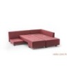 Kutna garnitura na razvlačenje, Bordo crvena, Manama Corner Sofa Bed Right - Claret Red