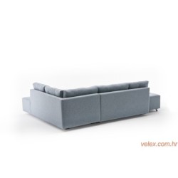 Kutna garnitura na razvlačenje, Svijetlo plava, Manama Corner Sofa Bed Right - Light Blue