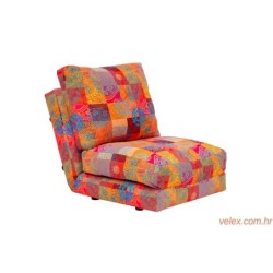 Fotelja na razvlačenje, Višebojno, Taida 1 - Seater - Patchwork