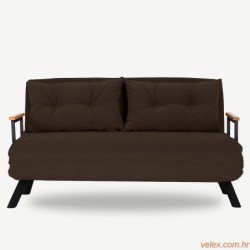 Dvosjed na razvlačenje, Smeđa, Sando 2-Seater - Brown