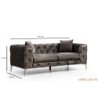 Dvosjed, Antracit, Como 2 Seater - Anthracite