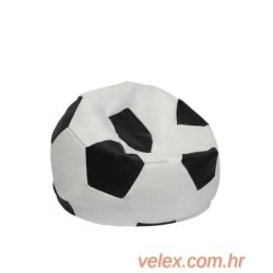 Vreća za sjedenje, Football Kids Pouf - Black, White