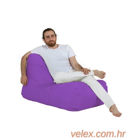 Vreća za sjedenje, Trendy Comfort Bed Pouf - Purple