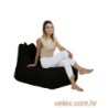 Vreća za sjedenje, Trendy Comfort Bed Pouf - Black