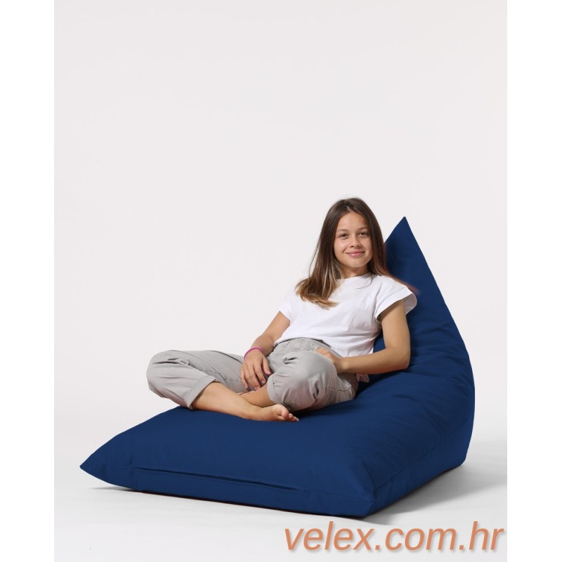 Vreća za sjedenje, Pyramid Big Bed Pouf - Dark Blue