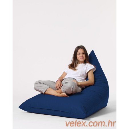 Vreća za sjedenje, Pyramid Big Bed Pouf - Dark Blue