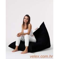 Vreća za sjedenje, Pyramid Big Bed Pouf - Black