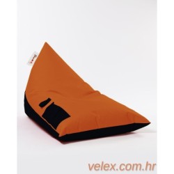 Vreća za sjedenje, Pyramid Large Double Color Bed Pouf - Orange