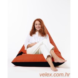 Vreća za sjedenje, Pyramid Large Double Color Bed Pouf - Orange