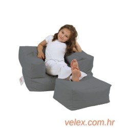 Vreća za sjedenje, Kids Single Seat Pouffe - Fume