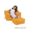 Vreća za sjedenje, Kids Single Seat Pouffe - Orange