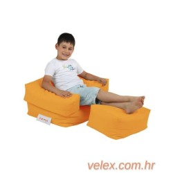 Vreća za sjedenje, Kids Single Seat Pouffe - Orange