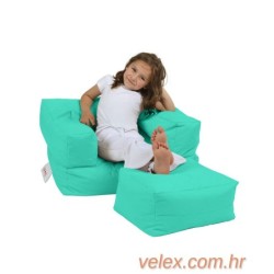 Vreća za sjedenje, Kids Single Seat Pouffe - Turquoise