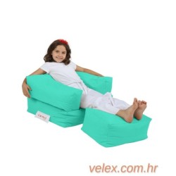 Vreća za sjedenje, Kids Single Seat Pouffe - Turquoise