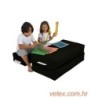 Vreća za sjedenje, Kids Double Seat Pouf - Black