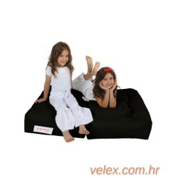 Vreća za sjedenje, Kids Double Seat Pouf - Black