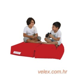 Vreća za sjedenje, Kids Double Seat Pouf - Red