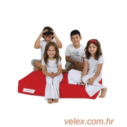 Vreća za sjedenje, Kids Double Seat Pouf - Red