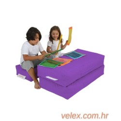 Vreća za sjedenje, Kids Double Seat Pouf - Purple