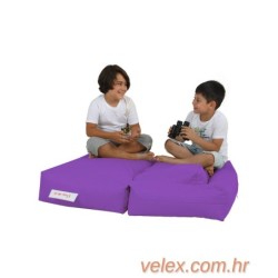 Vreća za sjedenje, Kids Double Seat Pouf - Purple