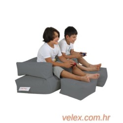 Vreća za sjedenje, Kids Double Seat Pouf - Fume