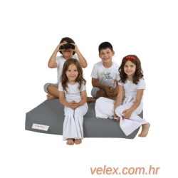 Vreća za sjedenje, Kids Double Seat Pouf - Fume