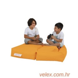 Vreća za sjedenje, Kids Double Seat Pouf - Orange