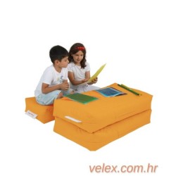 Vreća za sjedenje, Kids Double Seat Pouf - Orange