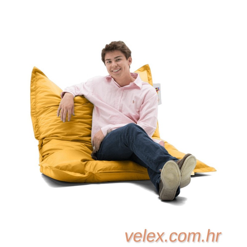 Vreća za sjedenje, Cushion Pouf 100x100 - Yellow