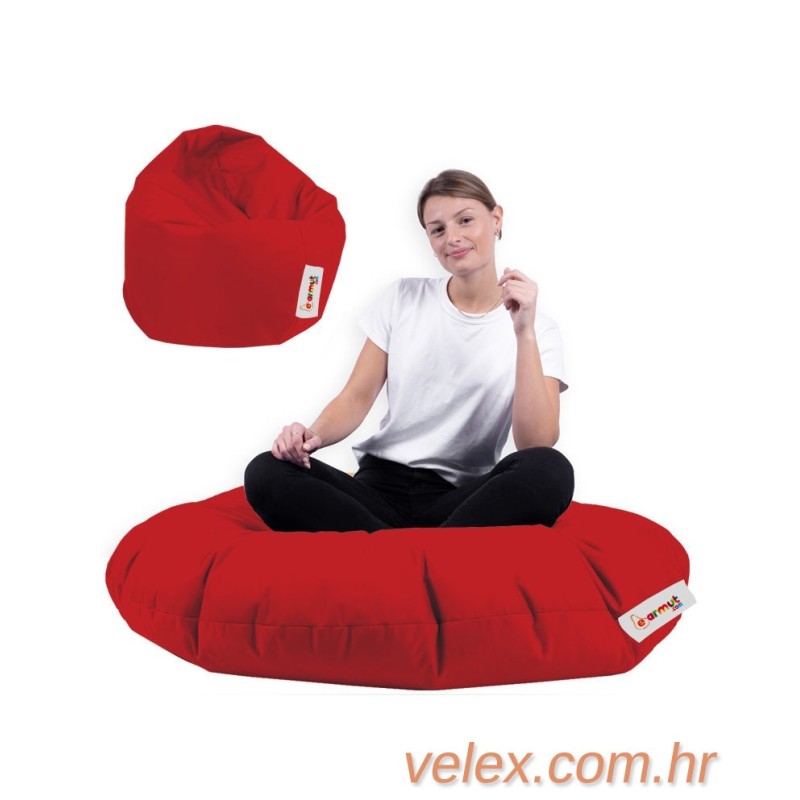 Vreća za sjedenje, Iyzi 100 Cushion Pouf - Red