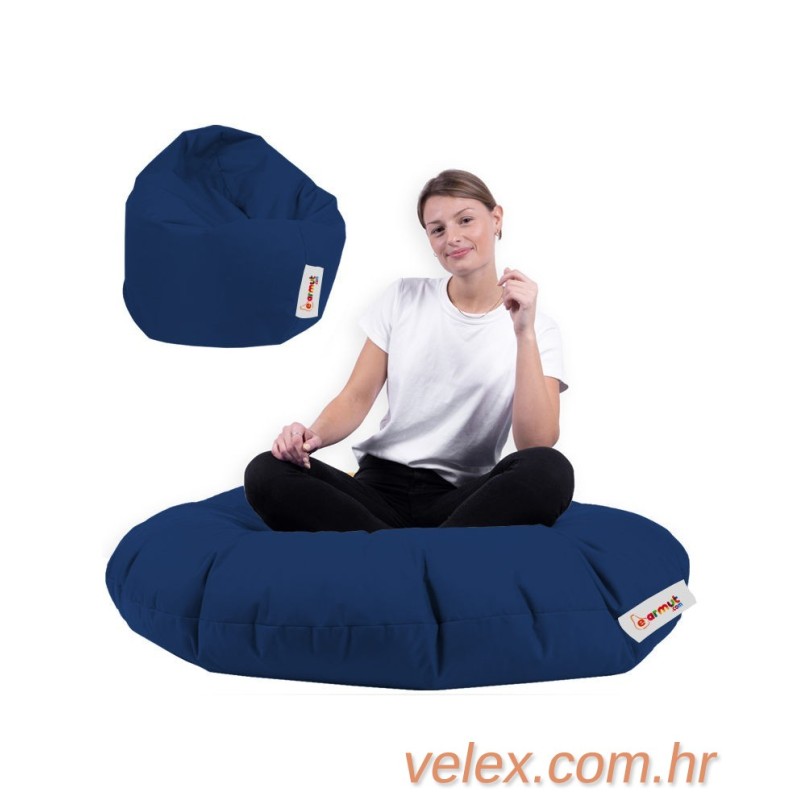 Vreća za sjedenje, Iyzi 100 Cushion Pouf - Dark Blue