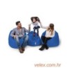 Vreća za sjedenje, Iyzi 100 Cushion Pouf - Blue